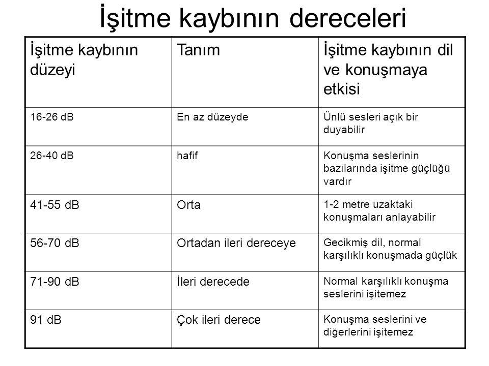 İşitme Kaybı Nedir, Nasıl Tedavi Edilir? (İşitme kaybı dereceleri) Isitmekaybinindereceleri